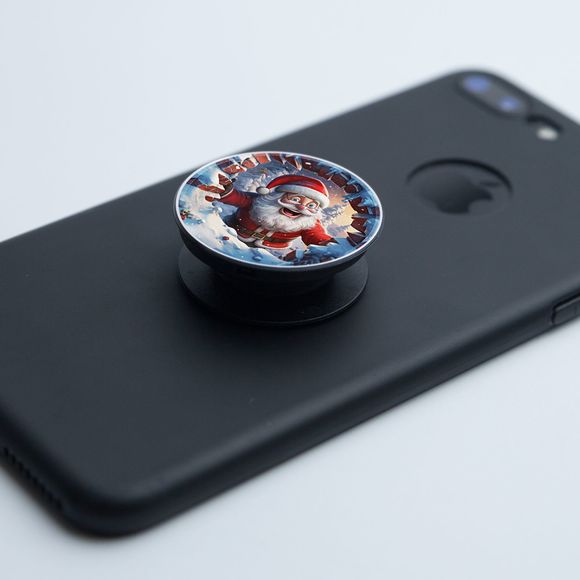 PopSockets Santa Claus Christmas Xmas for Phone Women Swappable Base PopGrip - Picture 2 of 13